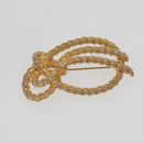 Christian Dior Brooch Metal Gold Auth 142055-2