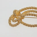 Christian Dior Brooch Metal Gold Auth 142055-4