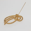 Christian Dior Brooch Metal Gold Auth 142055-6