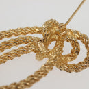 Christian Dior Brooch Metal Gold Auth 142055-7