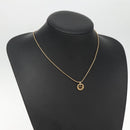 Christian Dior Necklace Metal Gold Tone Auth 142058-17