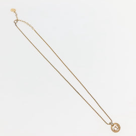 Christian Dior Necklace Metal Gold Tone Auth 142058 - 0