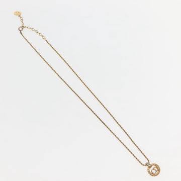 Christian Dior Necklace Metal Gold Tone Auth 142058 - 0