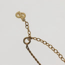 Christian Dior Necklace Metal Gold Tone Auth 142058-7