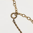 Christian Dior Necklace Metal Gold Tone Auth 142058-8