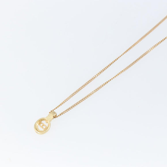 Christian Dior Necklace metal Gold Auth 142059