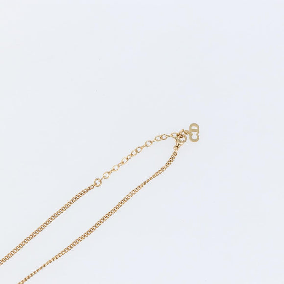 Christian Dior Necklace metal Gold Auth 142059