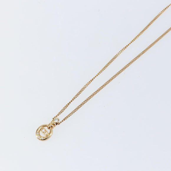 Christian Dior Necklace metal Gold Auth 142059