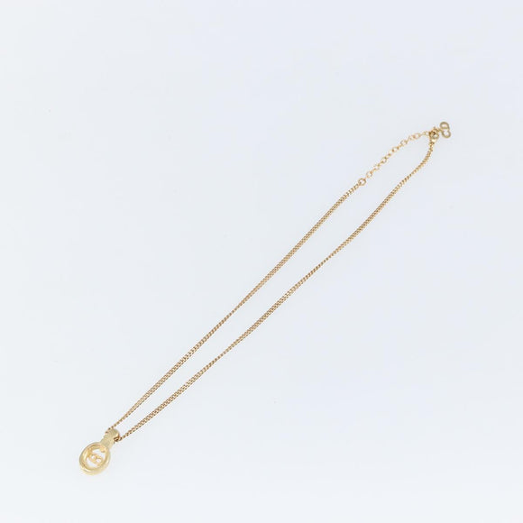 Christian Dior Necklace metal Gold Auth 142059