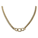 Christian Dior Necklace metal Gold Auth 142061-1