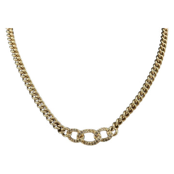 Christian Dior Necklace metal Gold Auth 142061