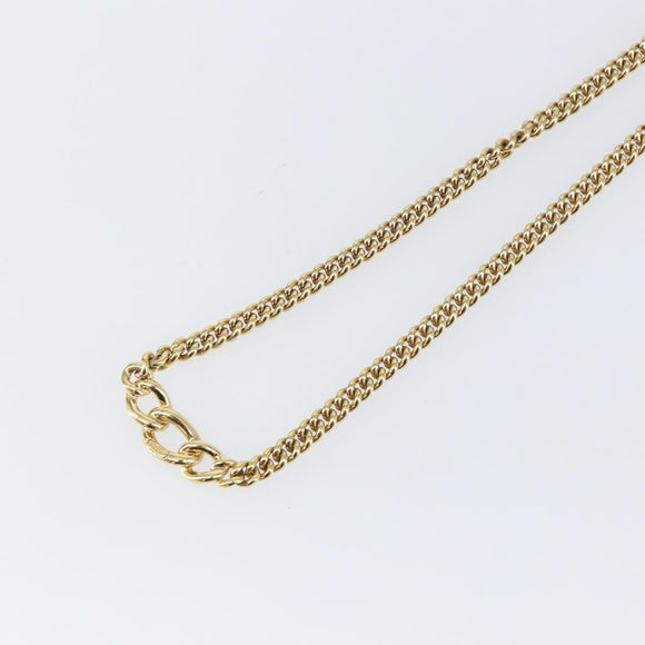 Christian Dior Necklace metal Gold Auth 142061