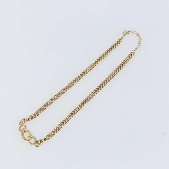 Christian Dior Necklace metal Gold Auth 142061