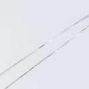 Christian Dior Trotter Necklace metal Silver Light Blue Auth 142063-11