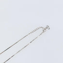 Christian Dior Trotter Necklace metal Silver Light Blue Auth 142063-12