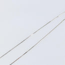 Christian Dior Trotter Necklace metal Silver Light Blue Auth 142063-5