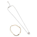 Christian Dior Necklace metal 2Set Silver Gold Auth 142064-1