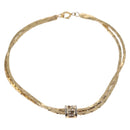 Christian Dior Necklace metal 2Set Silver Gold Auth 142064-5