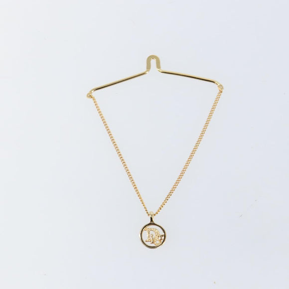 Christian Dior Necktie Chain metal Gold Auth 142066