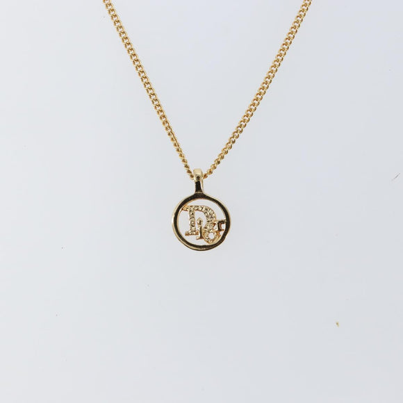 Christian Dior Necktie Chain metal Gold Auth 142066