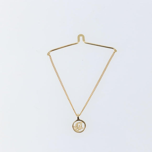 Christian Dior Necktie Chain metal Gold Auth 142066