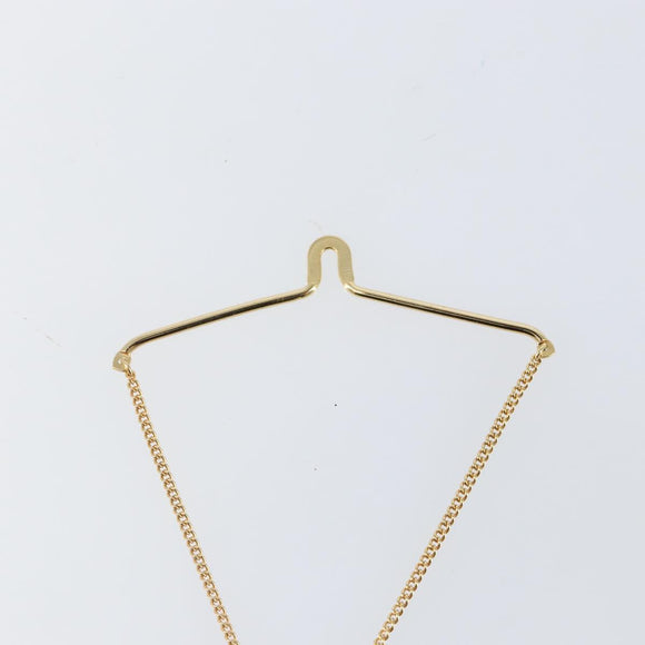 Christian Dior Necktie Chain metal Gold Auth 142066