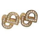 Christian Dior Earring Metal Gold Auth 142068-1
