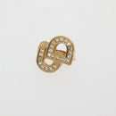 Christian Dior Earring Metal Gold Auth 142068-2