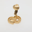 Christian Dior Earring Metal Gold Auth 142068-9