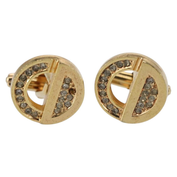 Christian Dior Cuffs & Tie Tack Pins metal Gold Auth 142069