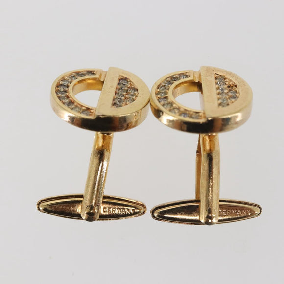 Christian Dior Cuffs & Tie Tack Pins metal Gold Auth 142069