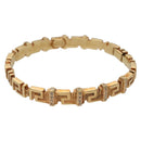 Gianni Versace Bangle Metal Gold Auth 142070-1
