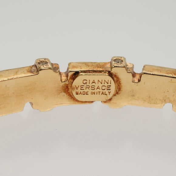 Gianni Versace Bangle Metal Gold Auth 142070