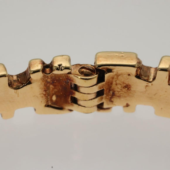 Gianni Versace Bangle Metal Gold Auth 142070