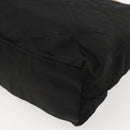 PRADA Chain Shoulder Bag Nylon Black Gold Auth 142072-15