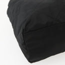 PRADA Chain Shoulder Bag Nylon Black Gold Auth 142072-16