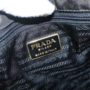 PRADA Chain Shoulder Bag Nylon Black Gold Auth 142072-18