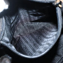 PRADA Chain Shoulder Bag Nylon Black Gold Auth 142072-11