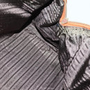 PRADA Chain Hand Bag Nylon Brown Gold Auth 142074-20