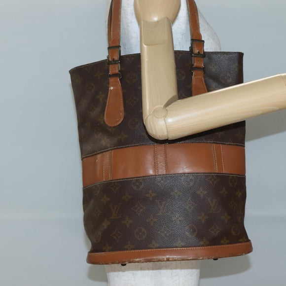 LOUIS VUITTON Monogram Bucket GM Shoulder Bag USA limited T42236 LV Auth 142076