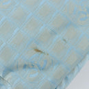 CHANEL New Travel Line Tote Bag Nylon Light Blue Silver CC Auth 142077-9