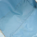 CHANEL New Travel Line Tote Bag Nylon Light Blue Silver CC Auth 142077-11
