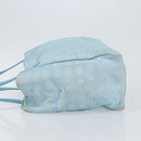 CHANEL New Travel Line Tote Bag Nylon Light Blue Silver CC Auth 142077-4