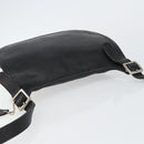 Coach Shoulder Bag Leather Black Gold Auth 142078-6