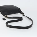 Coach Shoulder Bag Leather Black Gold Auth 142078-7