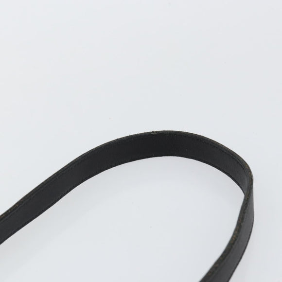 Coach Shoulder Bag Leather Black Gold Auth 142078