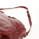 Chloe Paddington Boston Bag Leather 2way Red Gold Auth 142081-15