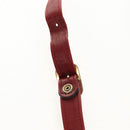 Chloe Paddington Boston Bag Leather 2way Red Gold Auth 142081-16