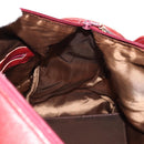 Chloe Paddington Boston Bag Leather 2way Red Gold Auth 142081-24