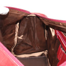 Chloe Paddington Boston Bag Leather 2way Red Gold Auth 142081-25